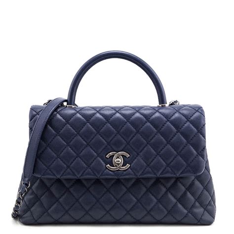 chanel navy caviar flap|Flap Bags .